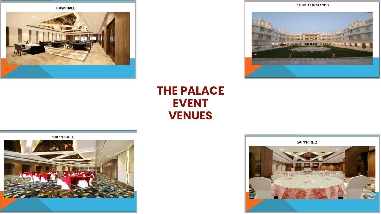 The PALACE<br />
EVENT VENUES