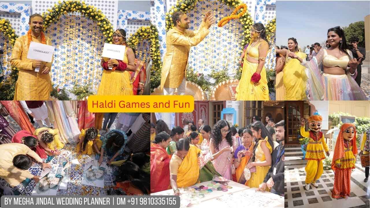 Haldi games and actvities and fun at Heritage Village Manesar Resort Gurugram
