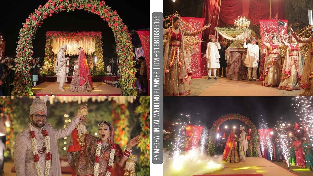 Heritage Village Resort Manesar Wedding jaimala ceremony