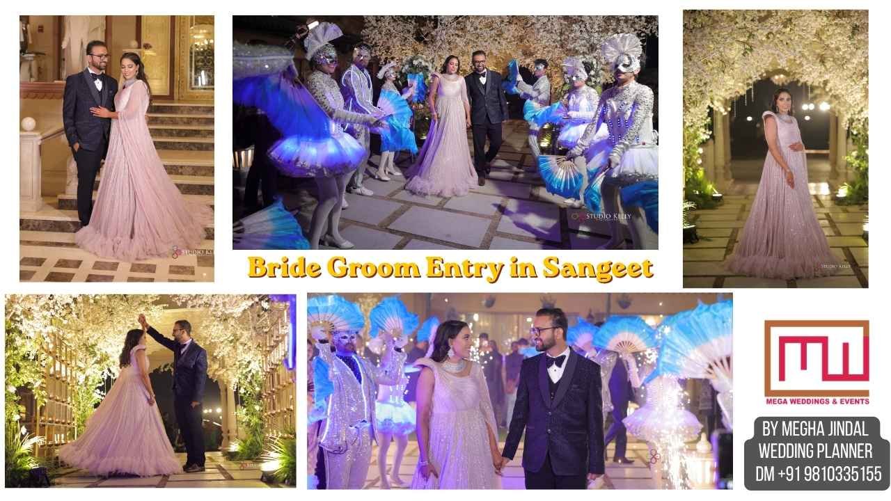 Sangeet Bride groom Entry at Heritage Village Resort Manesar Gurugram