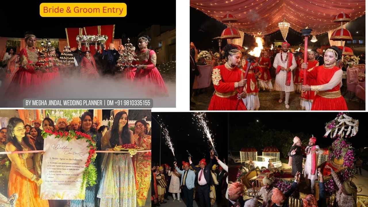 Bride Groom Entry at le meridien Jaipur 