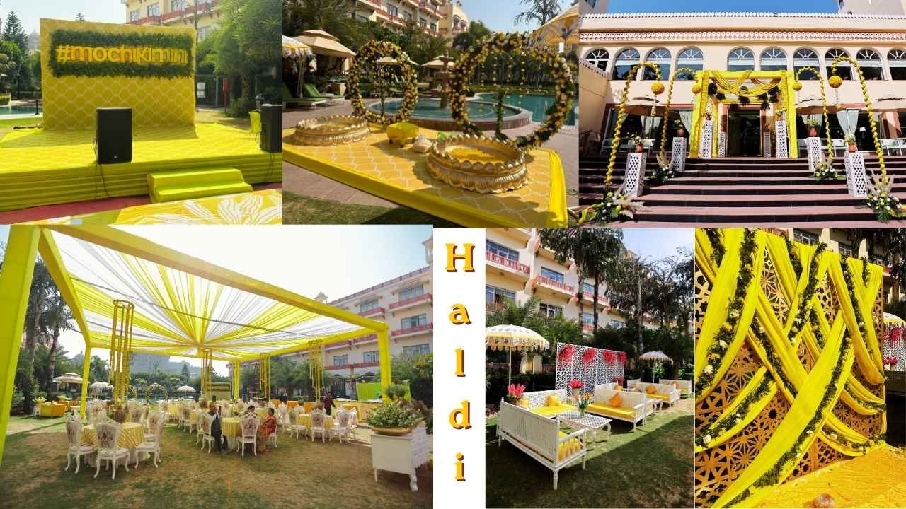 Le Meridien Jaipur  Haldi Decor
