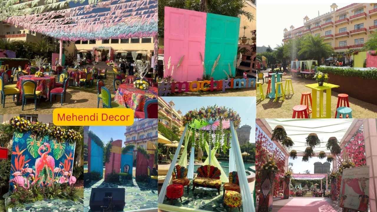 Mehendi Carnival Decor at Le meridien Jaipur