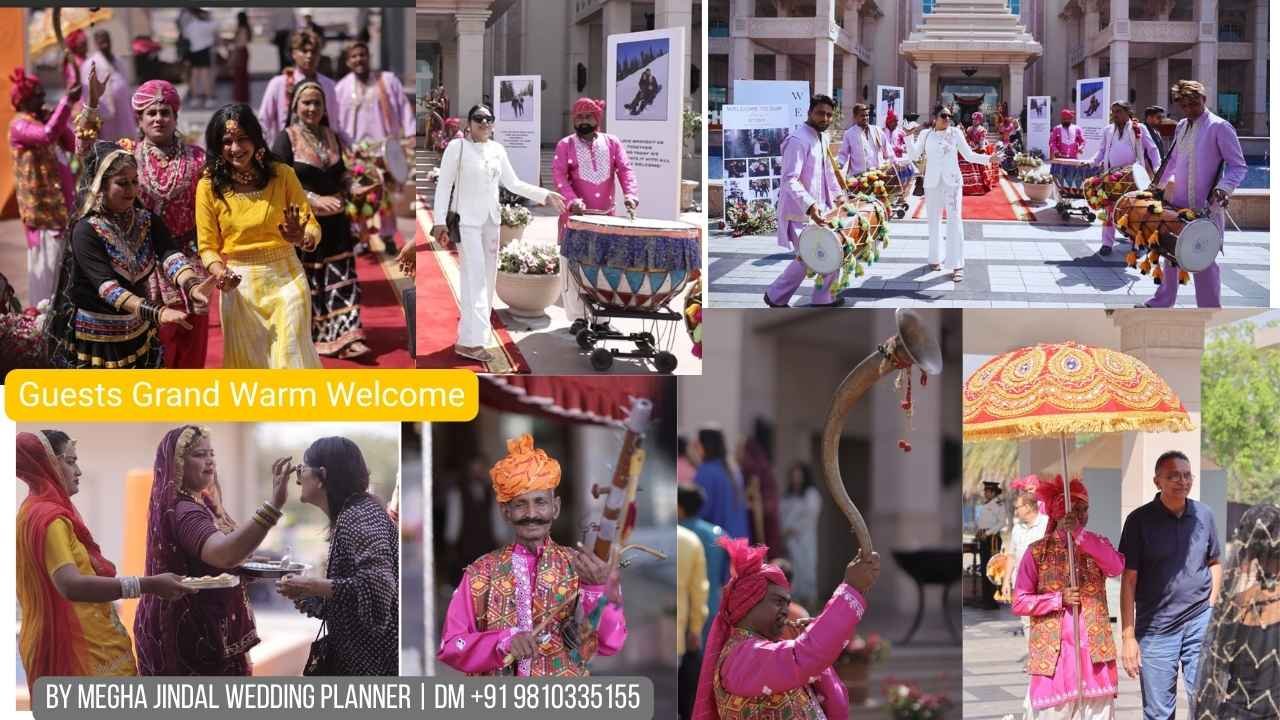 Guests Grand Welcome at ITC Grand Bharat Gurugram Wedding Guests Grand Welcome at ITC Grand Bharat Gurugram Wedding