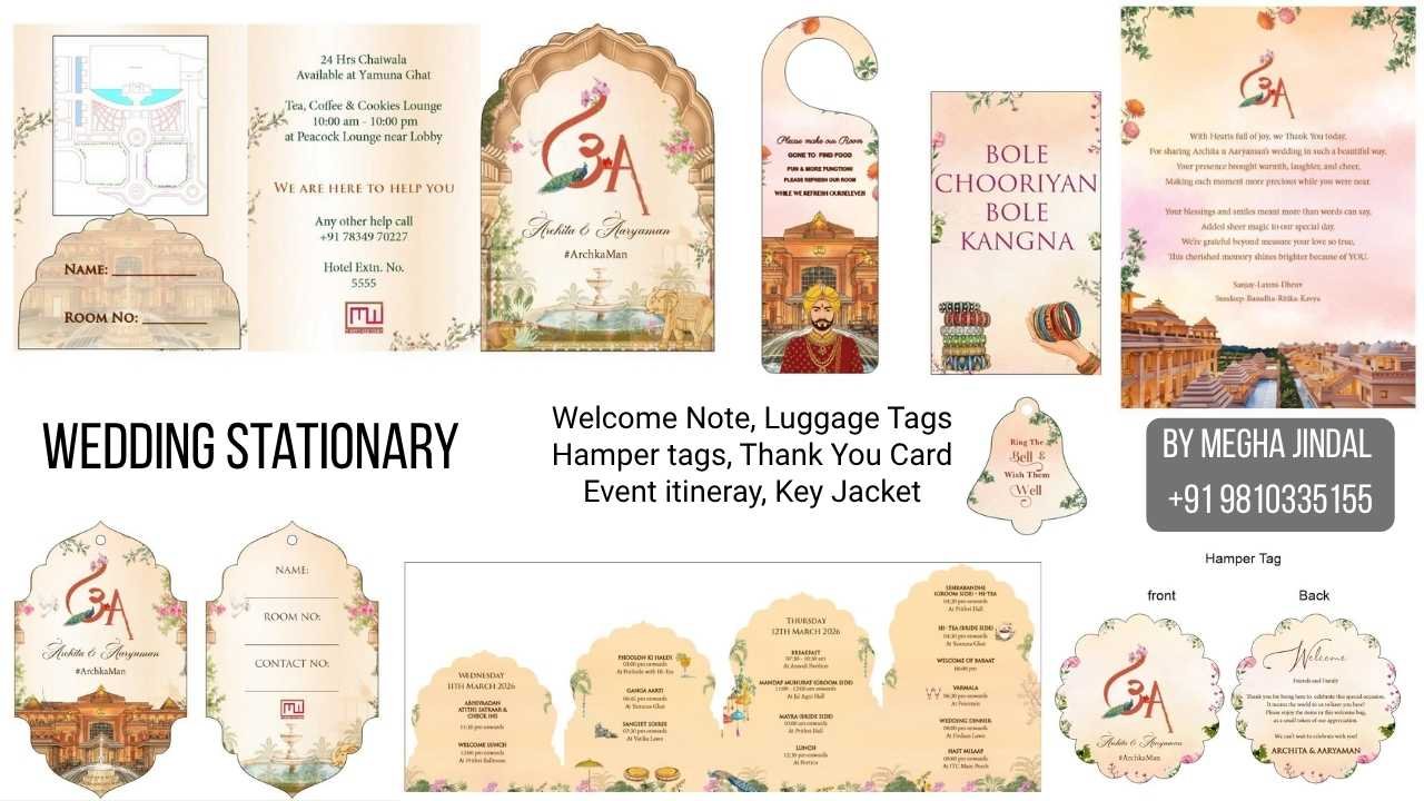 Wedding Stationary ITC Grand Bharat Gurugram Wedding